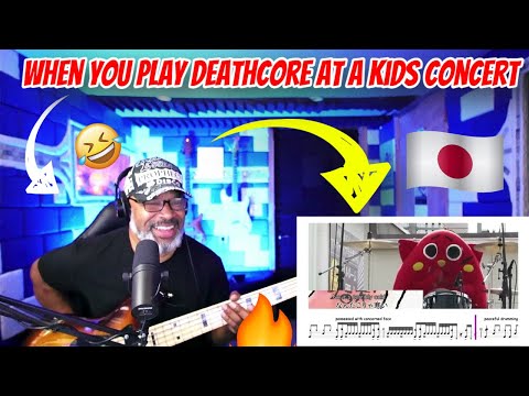 Nyango Star - when you play deathcore at a kids concert - Producer Reaction with Freestyle Bass