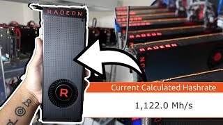 1 GIGAHASH AMD VEGA MINING SETUP (40 Graphics Cards! 1GH/s 5500w)