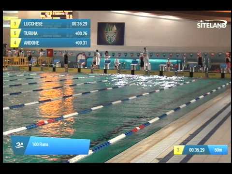 Serie 17 dei 100 Rana  Assoluti Maschi Master - Campionati Regionali Masters 2014 di Veneto e Friul