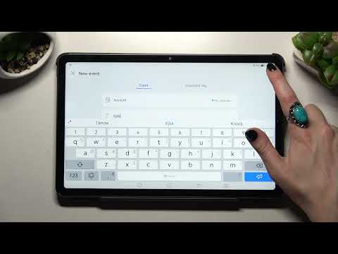 HUWAEI Matepad 10.4 2022 - How To Add Events To Calendar