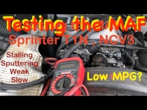 Testing the MAF on your Sprinter T1N or NCV3 with a volt meter.