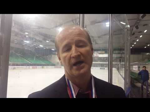 Trener Nik Zupančič po osvojitvi naslova državnega prvaka Slovenije