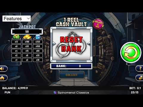 1 Reel - Cash Vault – Video Gameplay