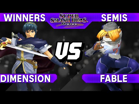 Smash Melee - Dimension (Marth) vs Fable (Sheik) - S@LT 188 Winners Semis