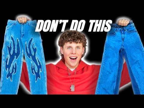 BAGGY JEANS 101: avoid these BEGINNER MISTAKES…