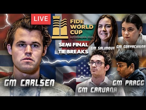 Nag HIHINTAY na si Magnus kung sino sa kanilang dalawa! | FIDE World Cup 2023 Semi-Final Tie-Breaks