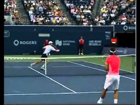 Rafael Nadal vs Kevin Anderson Toronto Masters 2010 1st set break point