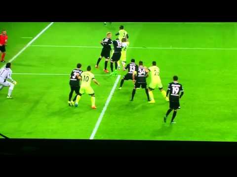 CHL GLADBACH VS MAN CITY 1-1 OTAMENDI GOAL 30.9.15