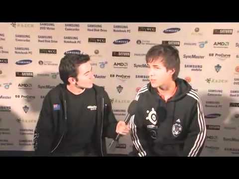 WCG 2008 - New Zealand media interviews Grubby