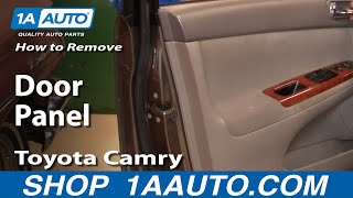 How To Remove Door Panel 02-06 Toyota Camry