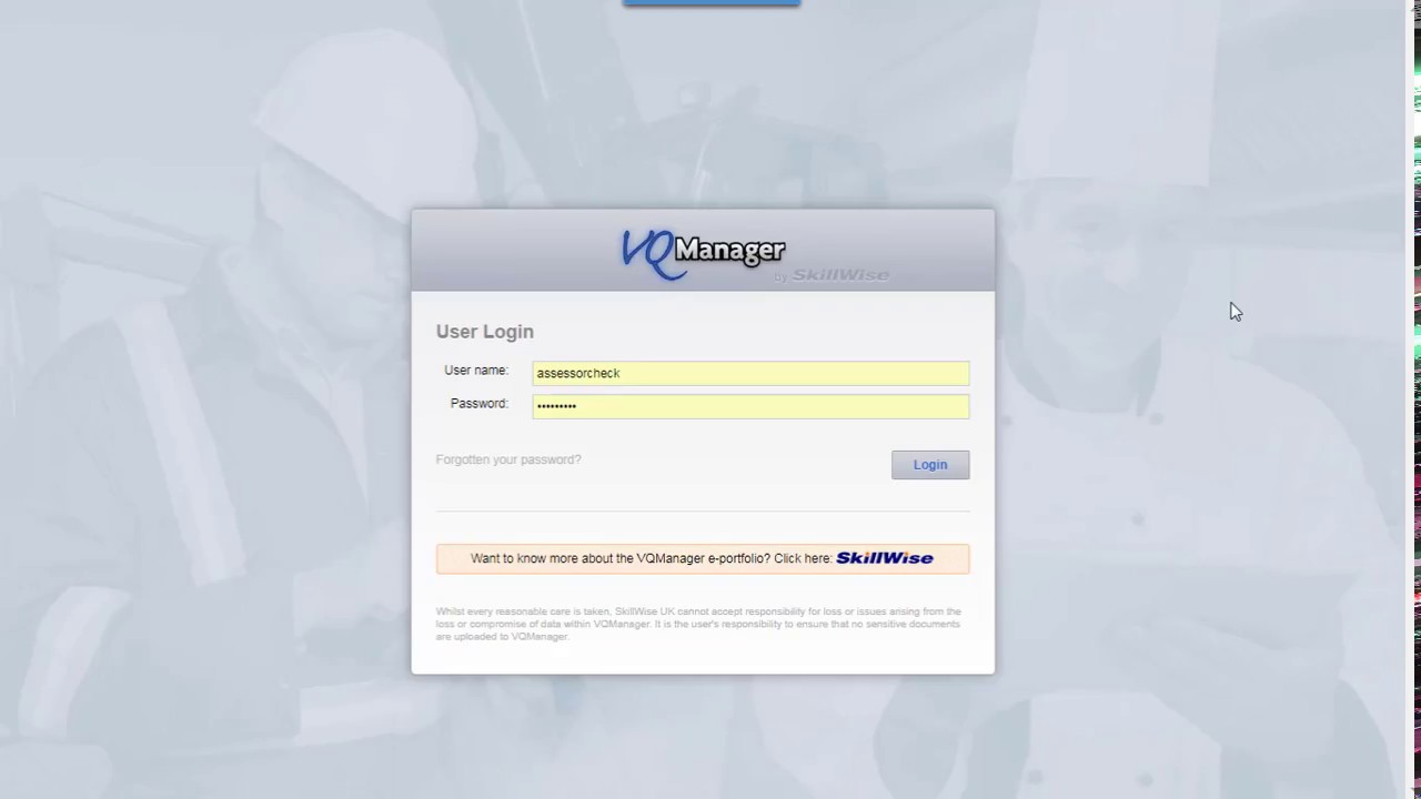 Guide for ES -Assessing evidence on VQManager v1.0