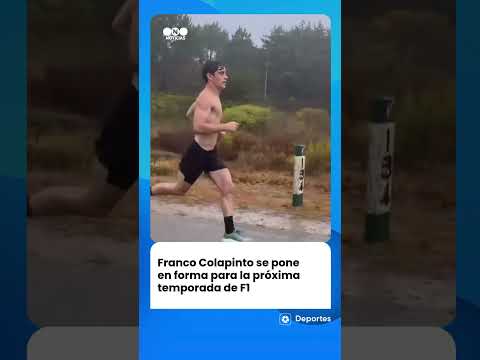 Franco Colapinto a pleno poniéndose a punto bajo la lluvia