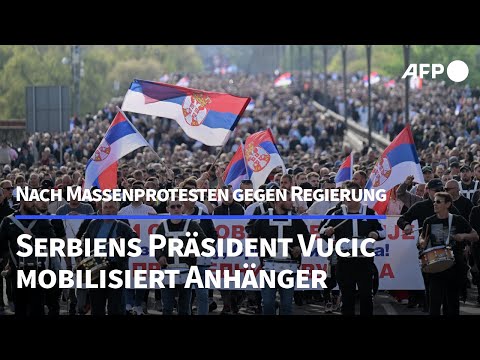 Massenproteste in Serbien: Präsident organisiert eigene Kundgebung | AFP