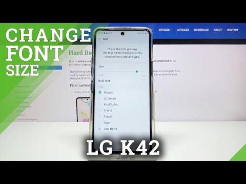 How to Change Font Size on LG K42 – Text Size Settings