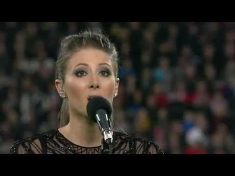 Lizzie Marvelly - New Zealand National Anthem - NZ v Wales - 18-6-16