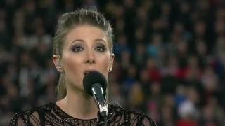 Lizzie Marvelly - New Zealand National Anthem - NZ v Wales - 18-6-16