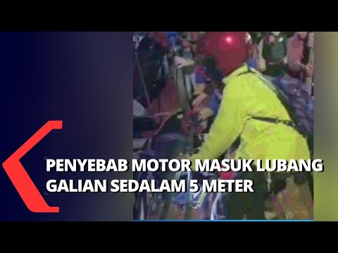Pengendara Motor Masuk ke Lubang Galian Sedalam 5 Meter, Begini Kronologinya