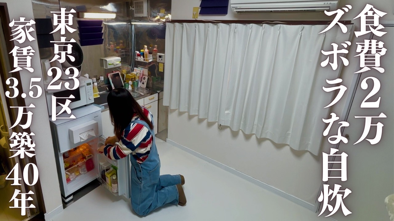 【食費2万円】40代東京家賃3.5万一人暮らし誰でもできるズボラ飯