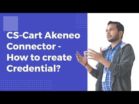 CS-Cart Akeneo connector | Create credentials in CS-Cart