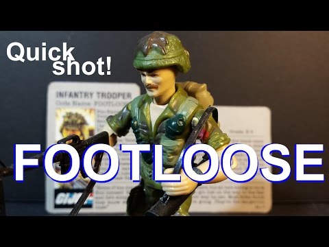 HCC788 - Quick shot! 1985 FOOTLOOSE - Vintage G. I. Joe toy! HD