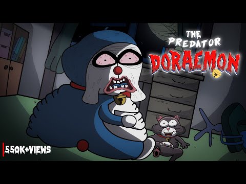 Doraemon Horror Creepy parody || The Predator Doraemon