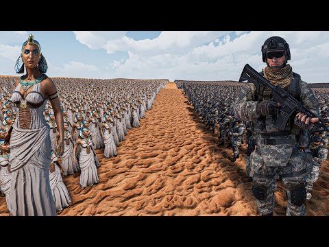 25.000 CLEOPATRA vs 1 MILLION MODERN SOLDIERS - Ultimate Epic Battle Simulator 2 UEBS 2
