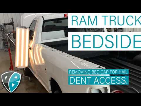 Ram Truck Bed Cap Removal | Never Break A Tab Again | Ram Bedside PDR | Dent Baron, Raleigh, NC