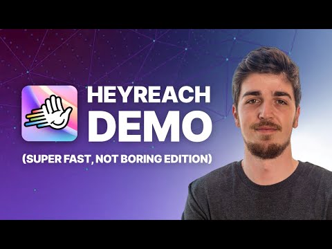 HeyReach demo of LinkedIn outbound campaigns