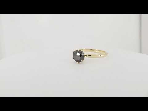 A video of 1.50 ct Black Diamond Ring