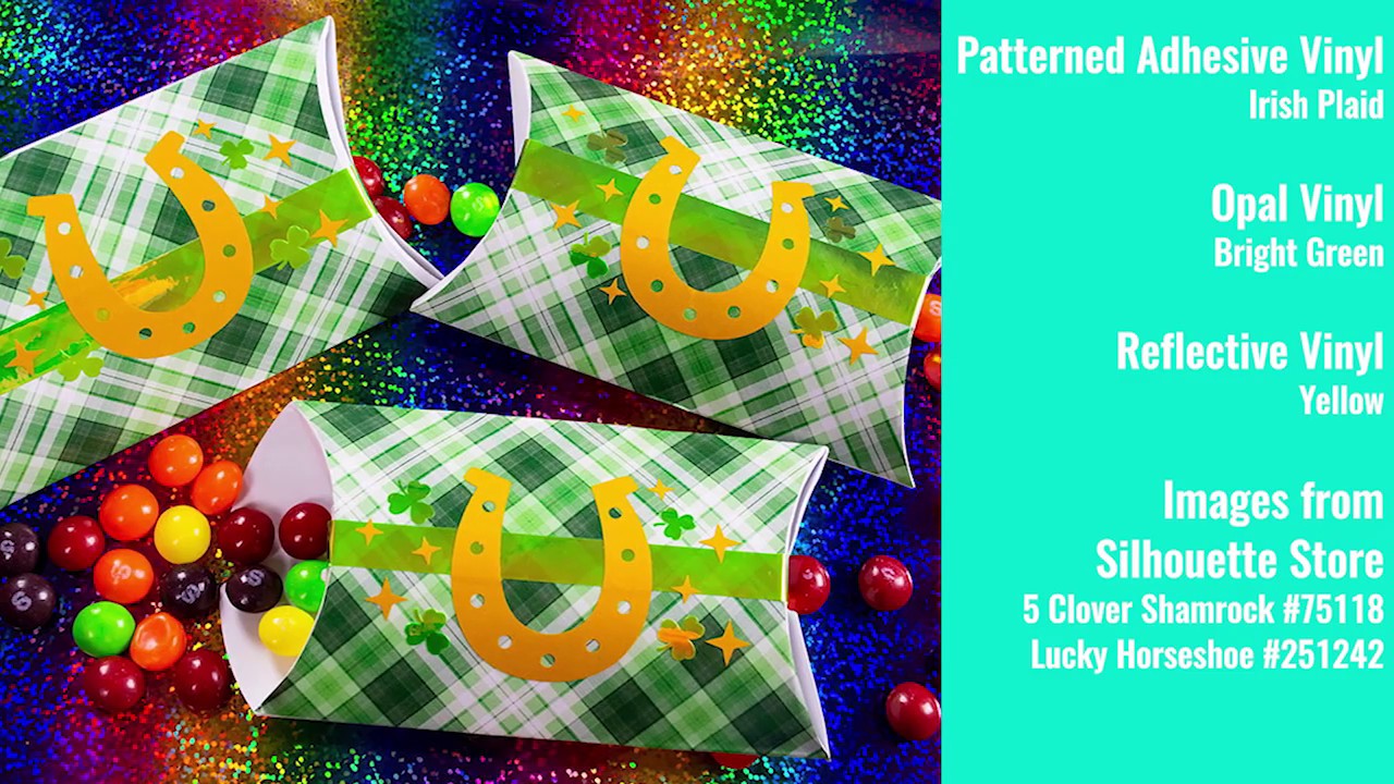 St Patrick's Day Party Favors with Patterned Vinyl