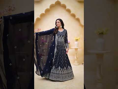 Aanaya Vol 168 Faux Georgette Wholesale Anarkali Designer Suits Catalog – product video thumbnail