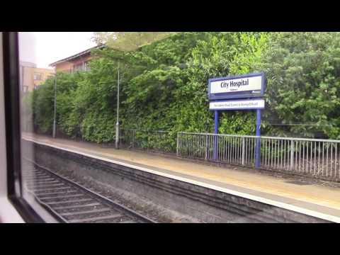 Ride on NIR 4000 Class DMU 4010 from GVS to Belfast Central 26/5/16