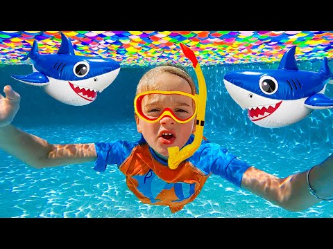Summer Adventures in Swimming Pool for kids
