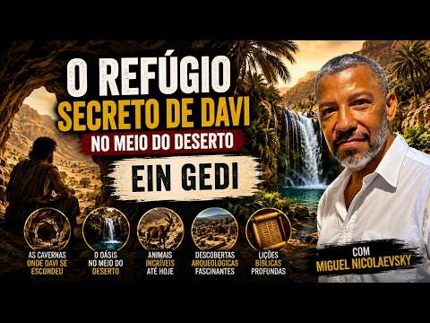 O Ref&uacute;gio Secreto de Davi no Meio do Deserto - Ein Gedi com Miguel Nicolaevsky