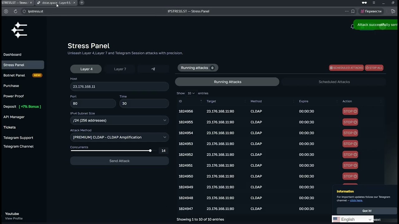 IPSTRESS.ST | BOTNET DDOS TOOLS | IP STRESSER & IP BOOTER | 2025 #booter #stresser