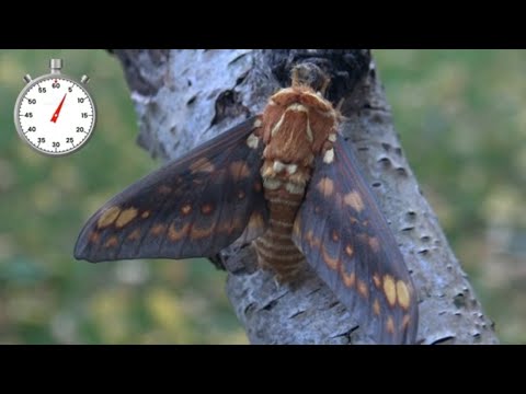 Moth Lifecycle: Citheronia aroa - Silkmoth from Peru (Saturniidae) One Minute Life Cycle