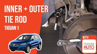 Youtube thumbnail of video "How to replace the inner and outer tie rod Tiguan 1 🚗"