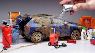 Washing Dirty 🥵 Miniature Toyota Corolla Cross After Extreme Off roading  Diecast Car