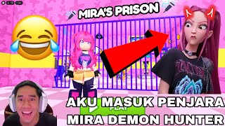 Download lagu AKU MASUK PENJARA MIRA 😂 DEMON HUNTER MIRA PRISON OBBY 😈 mp3