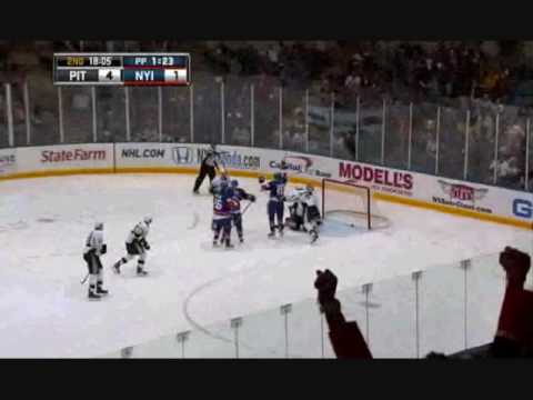 PITTSBURGH PENGUINS V.S NEW YORK ISLANDERS HIGHLIGHTS 2010-4-11