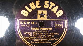 BLUES PRIMITIF Jazz by Django Reinhardt Quintette Du Hot Club De France
