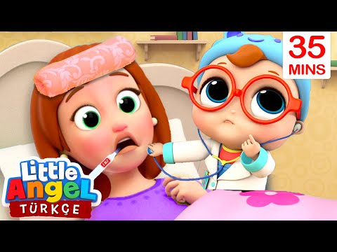 Can Bebek Yardım Ediyor, Anne Hastalanmış | En Eğlenceli Çocuk Şarkıları | Little Angel Türkçe