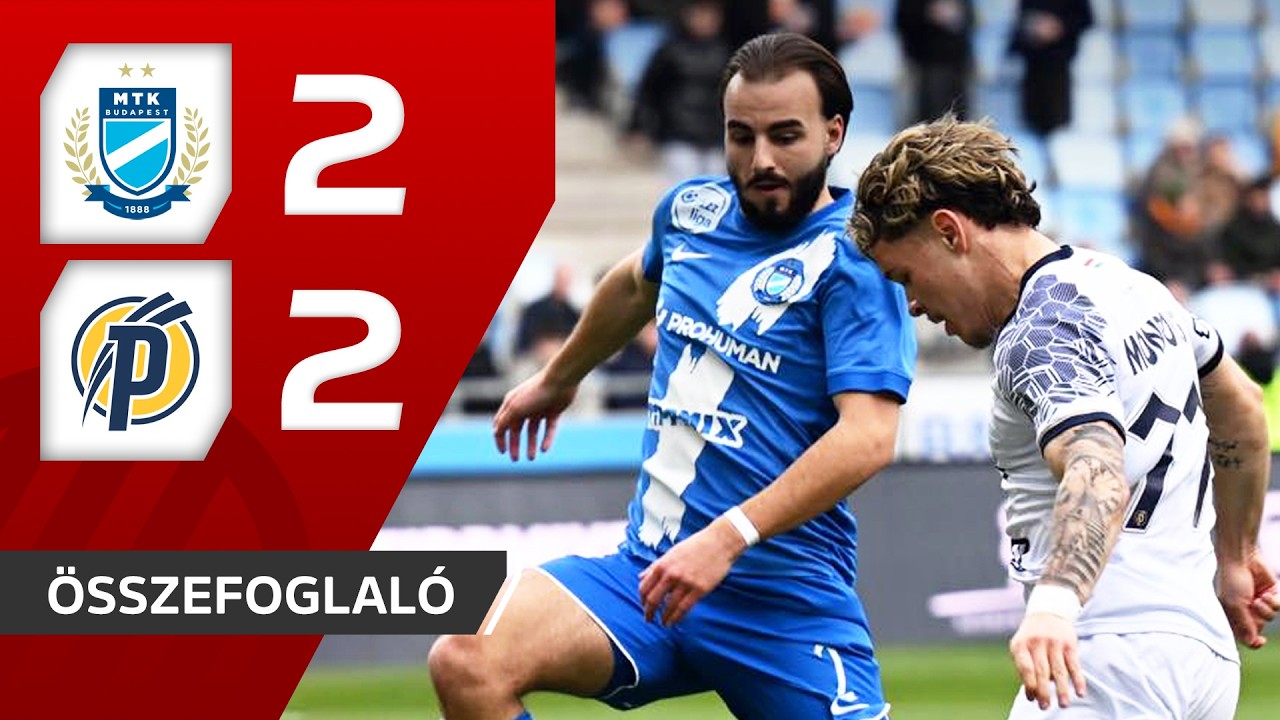 MTK Budapest vs Puskás Akadémia Highlights