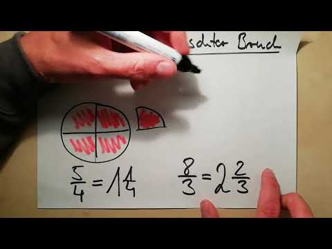 Gemischter und echter Bruch