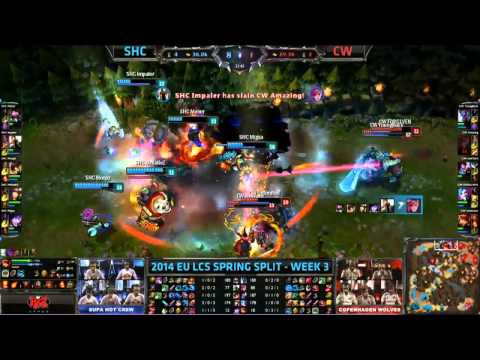 Amazing fight by Supa Hot Crew xD - SHC vs CW W3D2 - 2014 EU LCS Spring Highlights