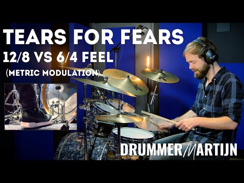 12/8 vs 6/4 feel - Tears for Fears - Everybody Wants To Rule The World //  by DrummerMartijn