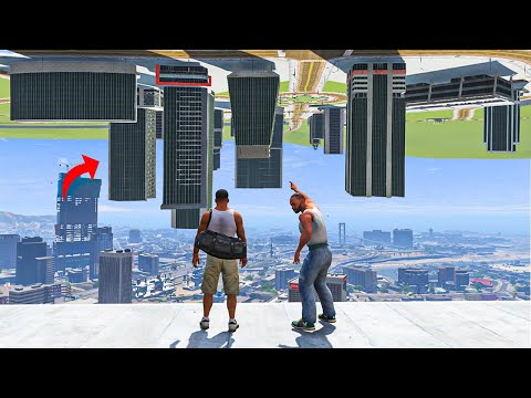Can Franklin Save Los Santos from the Flipped Indian Bike Driving 3D City in GTA 5!