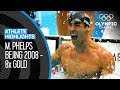 Michael Phelps All EIGHT Gold Medal Races At Beijing 2008 Athlete Highlights