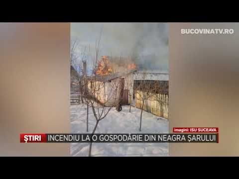 Incendiu la o gospodarie din Neagra Sarului