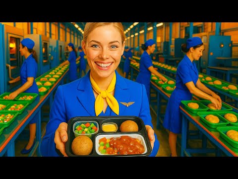Inside the Airline Kitchen | How 50000 Airplane Meals Are Made Every Day 🍽️✈️ | ManuFact